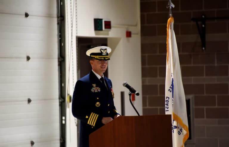 USCG Holds change of command ceremony