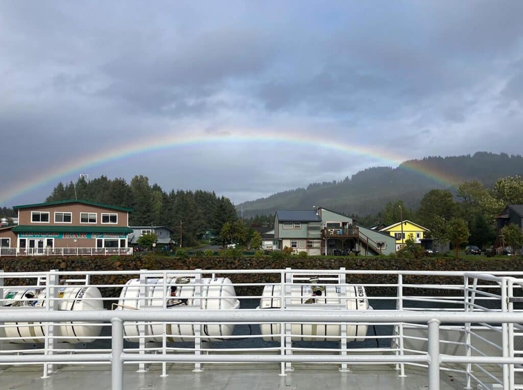 Rainbow while on the Ferry